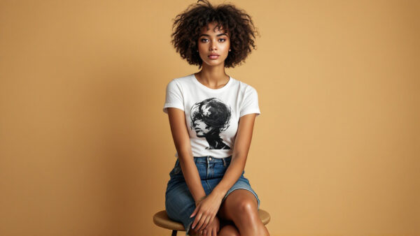 Abstract Face - Women T Shirt - Image 3