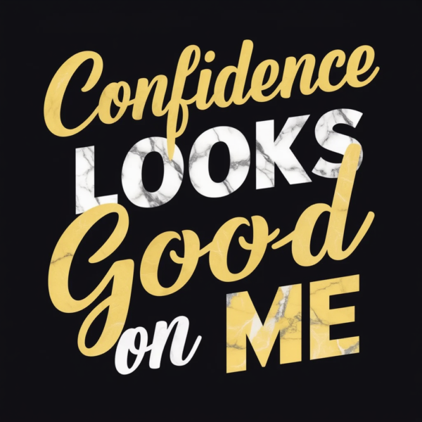 Confidence Looks Good On Me - Women T Shirt - Image 2