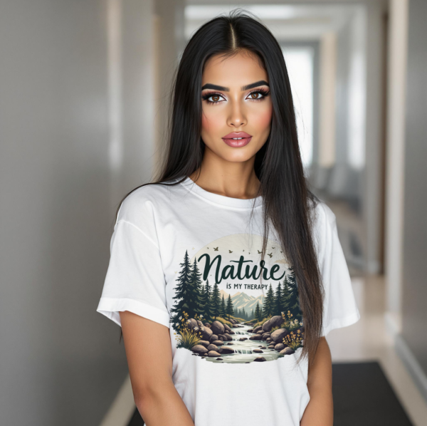 Nature Is My Therapy - Women T Shirt - Image 3