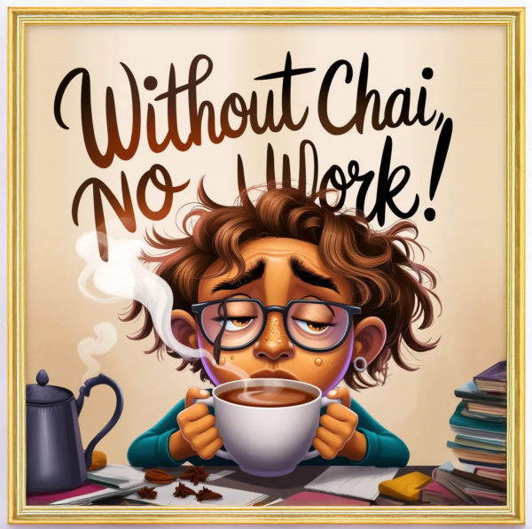 No Chai, No Work- Women T Shirt - Image 2